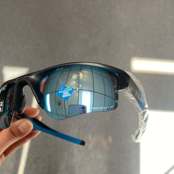 Oakley Sunglasses Half Jacket 2.0 XL Matt Black Lens PRIZM Deep Water Pola. New - Picture 7 of 10